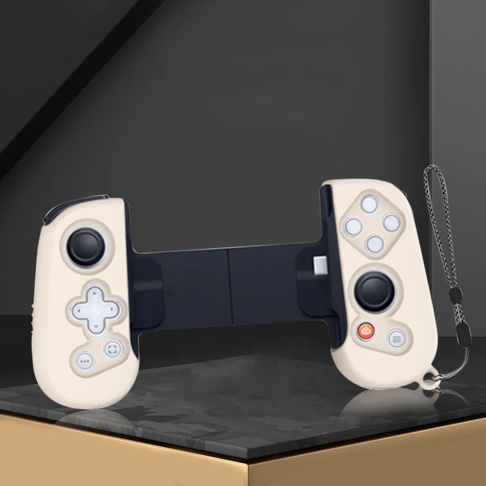 Soft Silicone Case Shockproof Protective Cover for Backbone One Mobile Gaming Controller Handle Protective Case with Lanyard