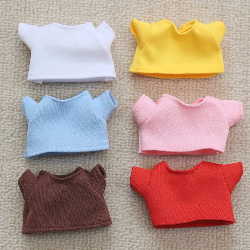 Labubu Doll Clothes Colorful And Versatile Short T17cm Plush Doll Clothes Accessories Labubu I II Idol Doll Sitting Party