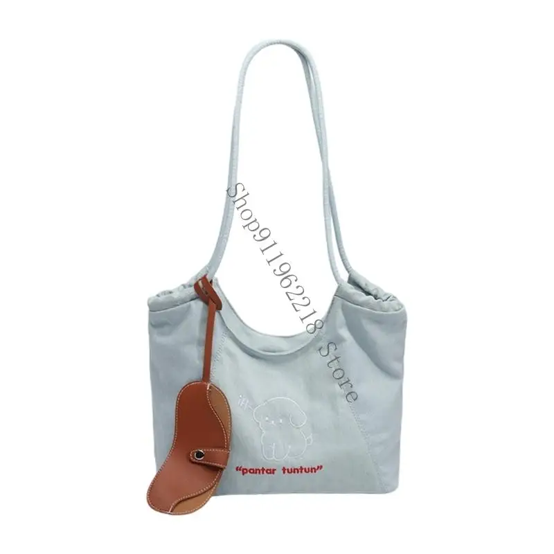 

Модная сумка для плеча с вышитыми собачьими мешками подмышки большой сумочки для женщин 066f