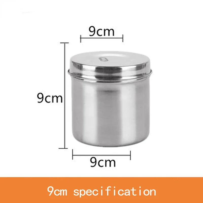 Stainless Steel Cotton Tank for Optimal Alcohol Disinfection - Round Sterilization Jar in Top-Class Dental Lab Equipment