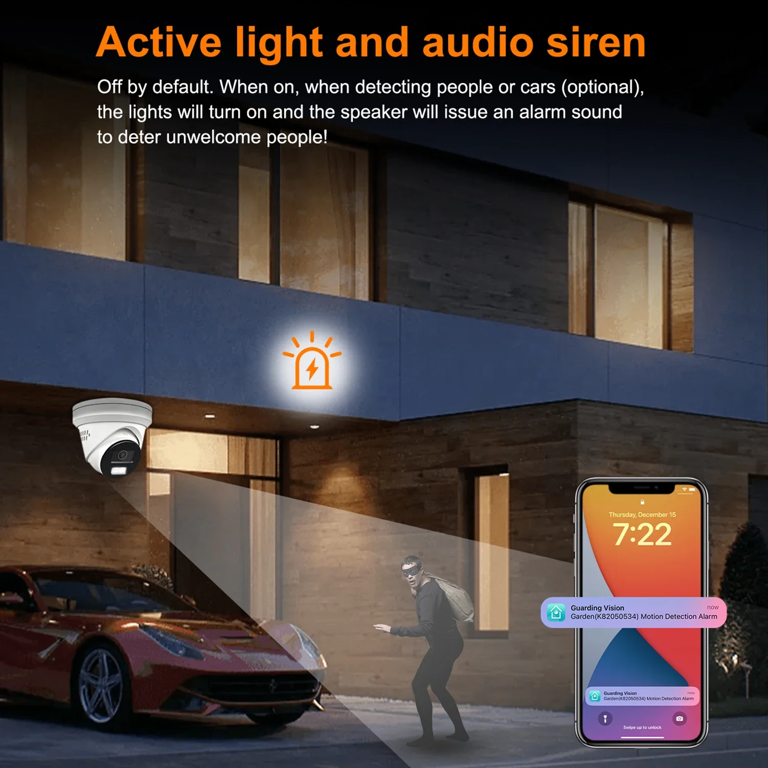 

Anpviz 4CH 5MP Security System 4 Pcs 5MP Turret IP Camera Dual Light12MP NVR WDR Motion Detection 2 Ways Audio Active Deterrence