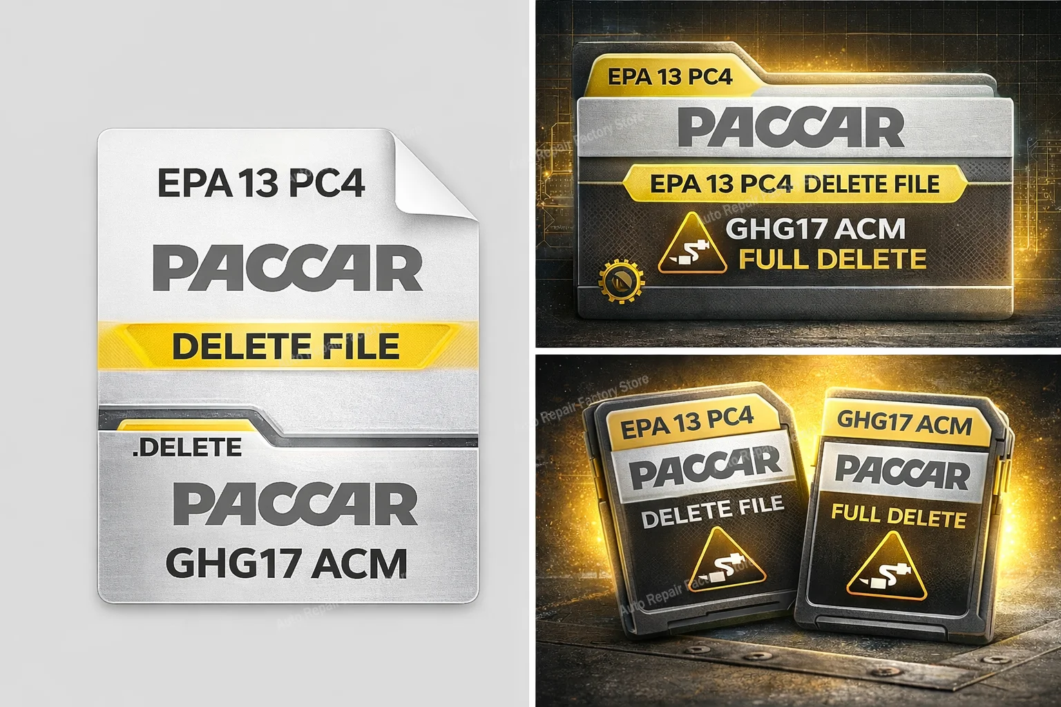 

Paccar GHG17 ACM Полная удаляция файлов для удаления файлов Calterm I EPA 13 PC4 для инструмента Magic Tuner 1408P151 EPA13PC4 1408P151F