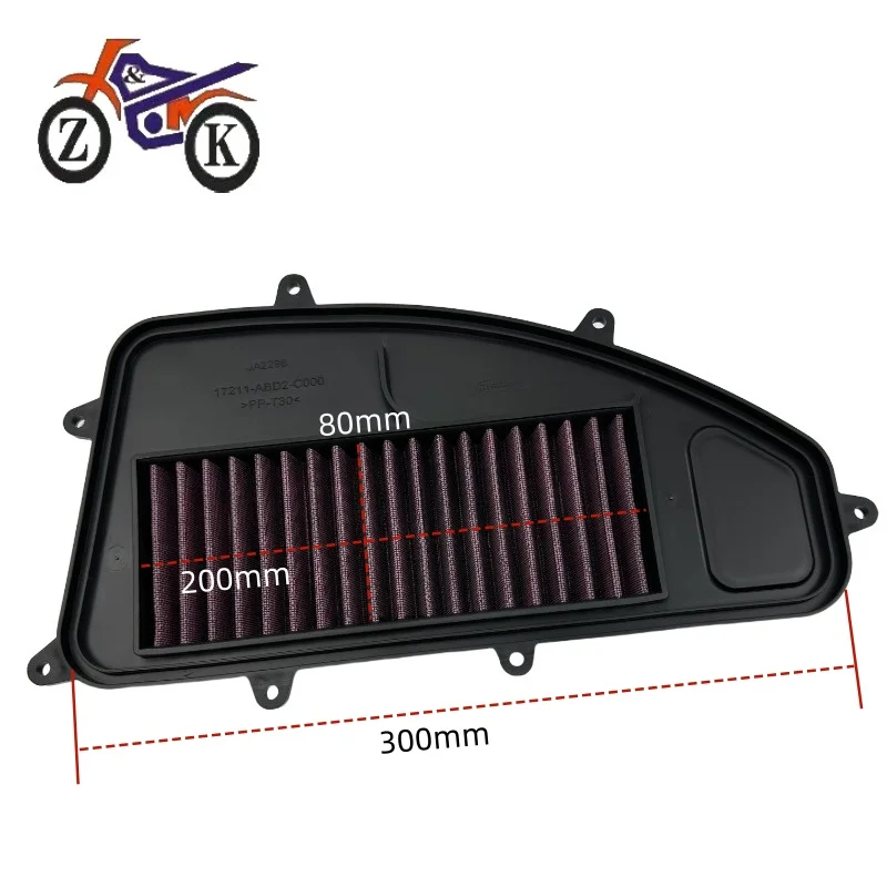 1PCS Motorcycle Intake Air Filter For KYMCO X-Town 250 300 ABS CT300i 2016-2022 Agility 300i Xciting 300i CT250 Air Cleaner