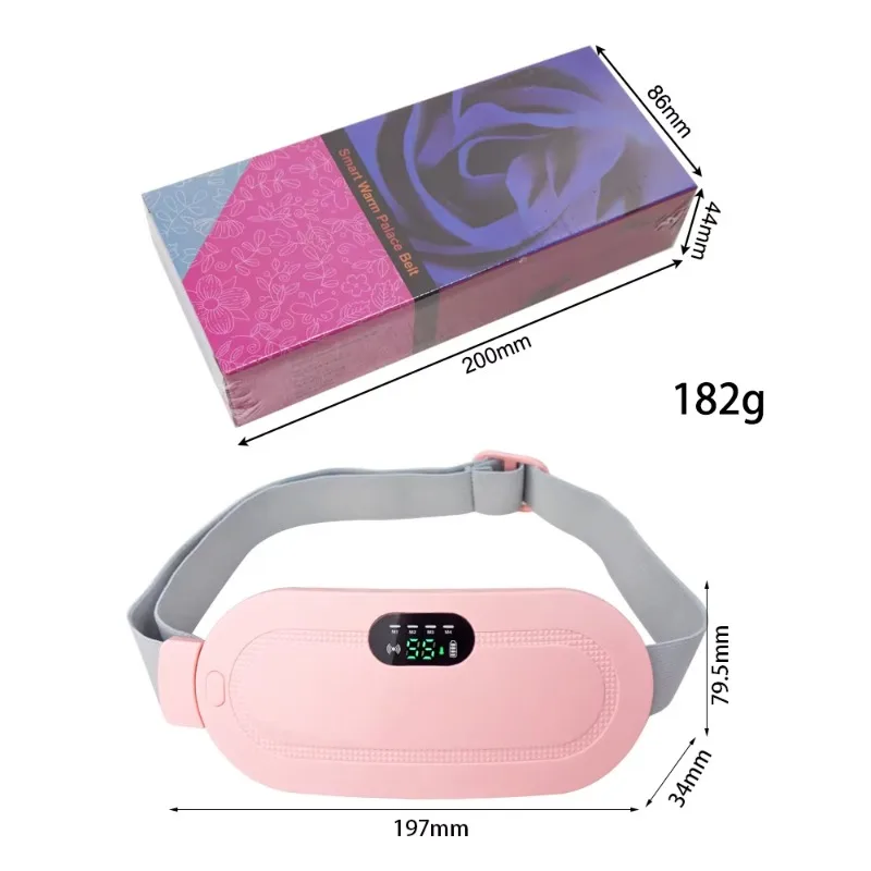 Women Menstrual Heating Pad Warm Palace Belt Relieve Menstrual Pain Hot Compress Massager