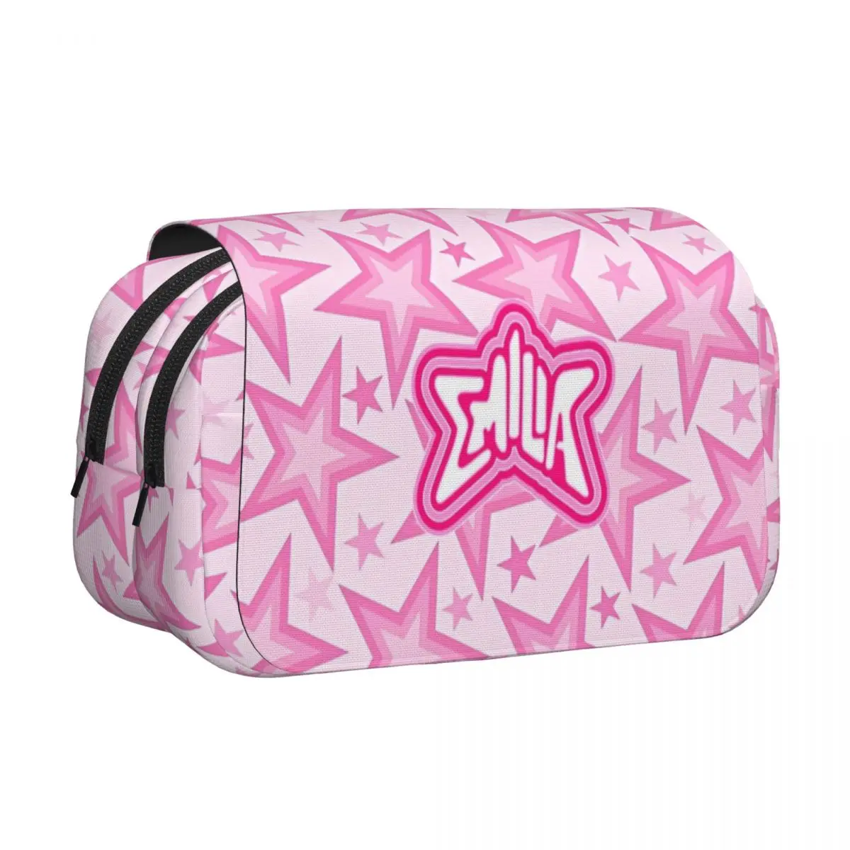 

Creative Emilia Mernes MP3 Double Clamshell Pen Case Pen Holder for Student Large Storage Bags Students School Zipper Stationery