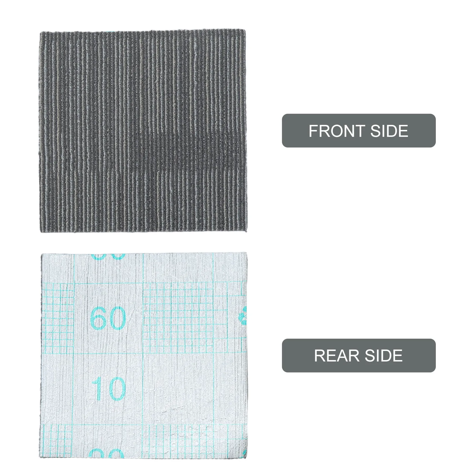 6Pcs Fire Retardant Heavy Duty Self Adhesive Carpet Tiles Thick 0.24 Inch Peel Stick Squares for Indoor Flooring Office Living