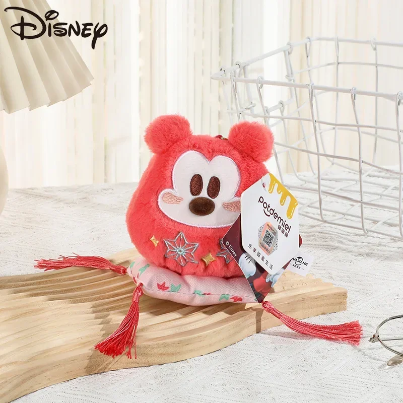 Disney Mickey Mouse Donald เป็ด Minnie Key chain ตุ๊กตา Stuff ของเล่นตุ๊กตาน่ารักอะนิเมะการ์ตูนตุ๊กตาหมอนจี้เด็ก Brithday ของขวัญ