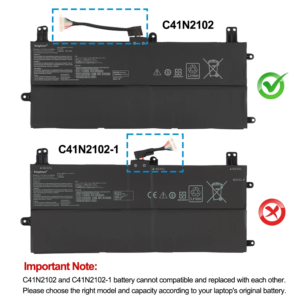 ASUS ROG Flow Z13 GZ301 Baterija C41N2102 - alternate angle
