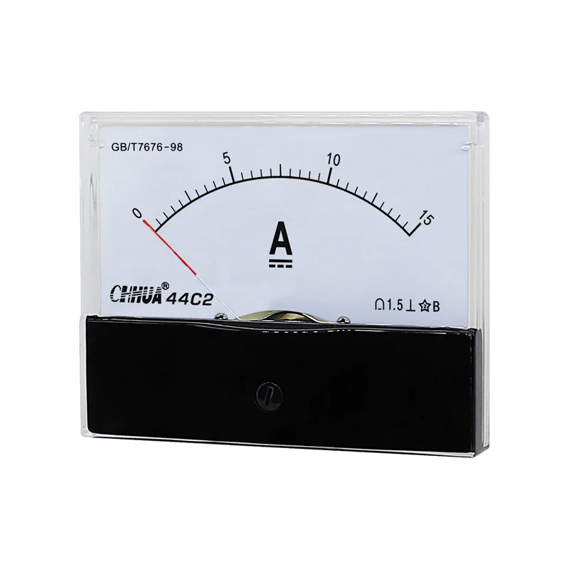CHHUA 44C2 DC Analog Amp Meter แผง Pointer Meter 1A2A3A5A10A15A20A30A50A100A150A200A300A500A Current Test