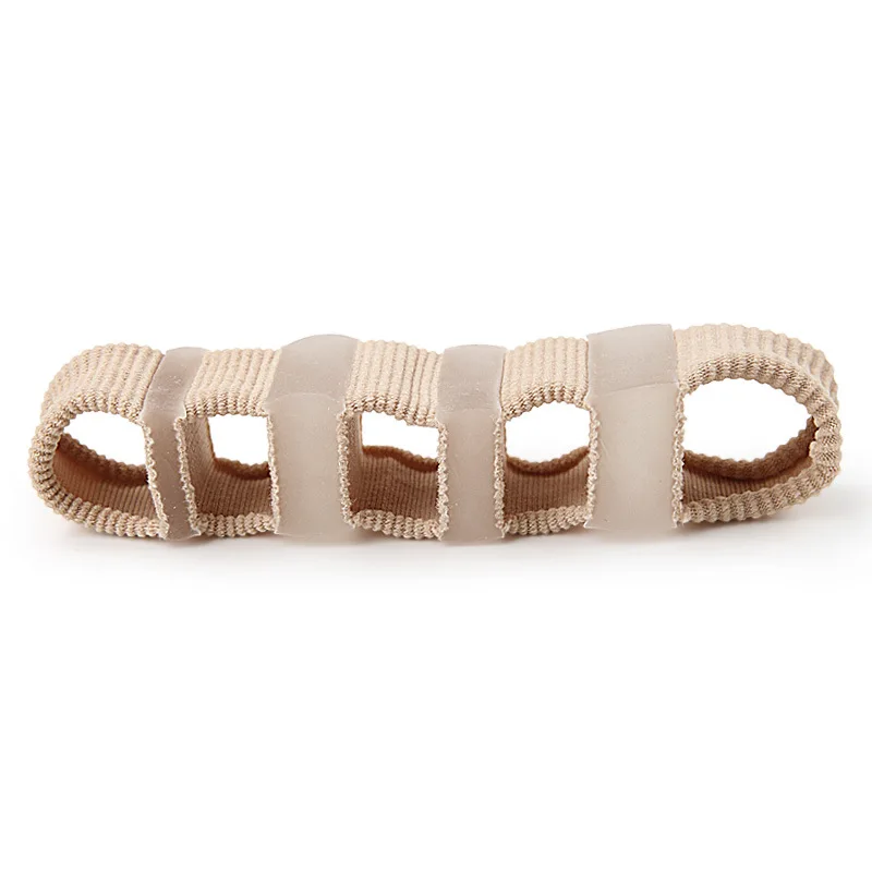 Forefoot Pad Five-hole Fiber Toe Separator Hallux Valgus Toe Bone Overlapping Toe Separator Double Hole Toe Three-hole Orthosis