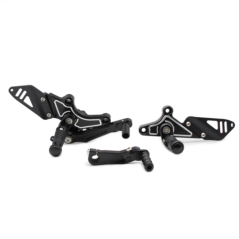 Motorcycle CNC Footrest Foot Pegs Adjustable Foot Pegs Rearsets Heel Guard Protectors For BMW R NineT Scrambler 2017 2018-2019