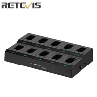 Retevis RTC777T 10-Way Walkie Talkie Multi-Unit Gang Charger Radio 10 Way Charger Radio Accessories for Retevis H777/H777D/H777H