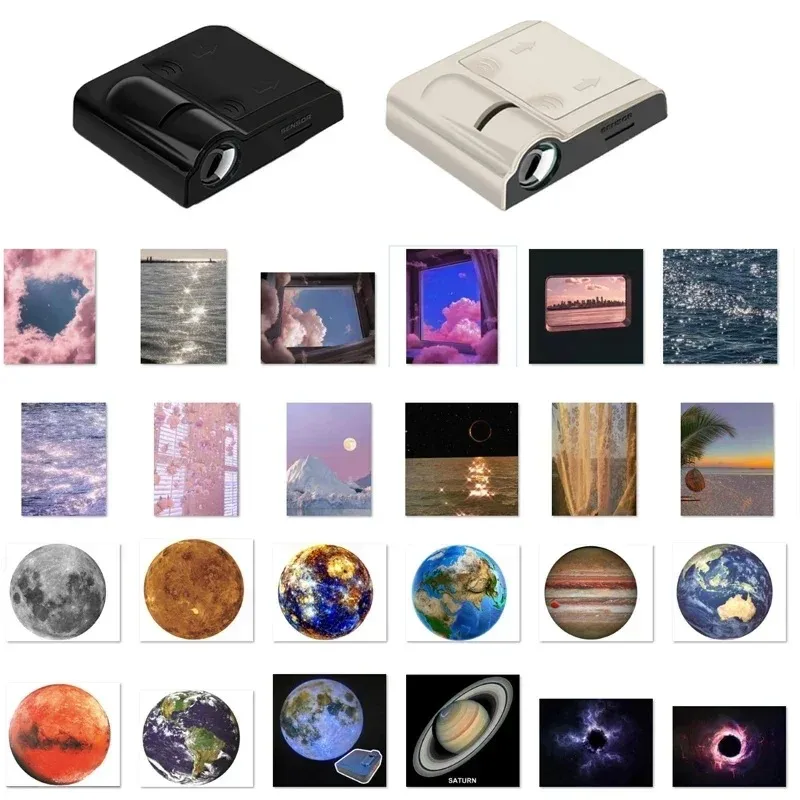 Lámpara de proyección de planetas, proyector de puesta de sol, tierra, playa, Galaxia, Aurora, paisaje, luz de ambiente, accesorios para Fotos de Fiesta, novedad