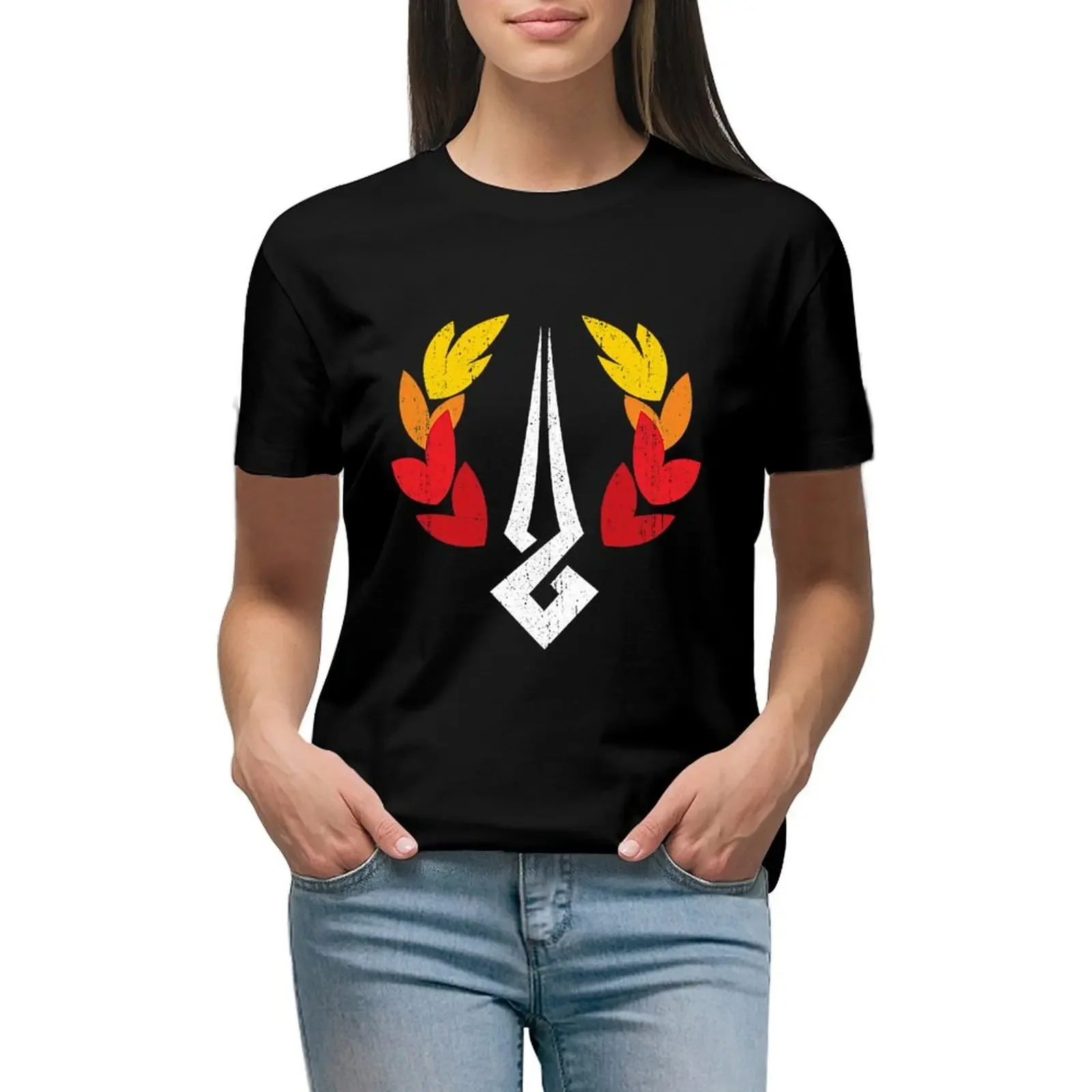 Hades Symbol T-Shirt plus size tops tees shirts graphic tees workout t shirts for Women