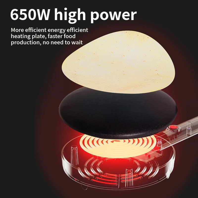 Electric Crepe Maker Breakfast Pizza Machine Pancake Baking Pan Cake Non-Stick Griddle Chinese Spring Roll Cooking Tools