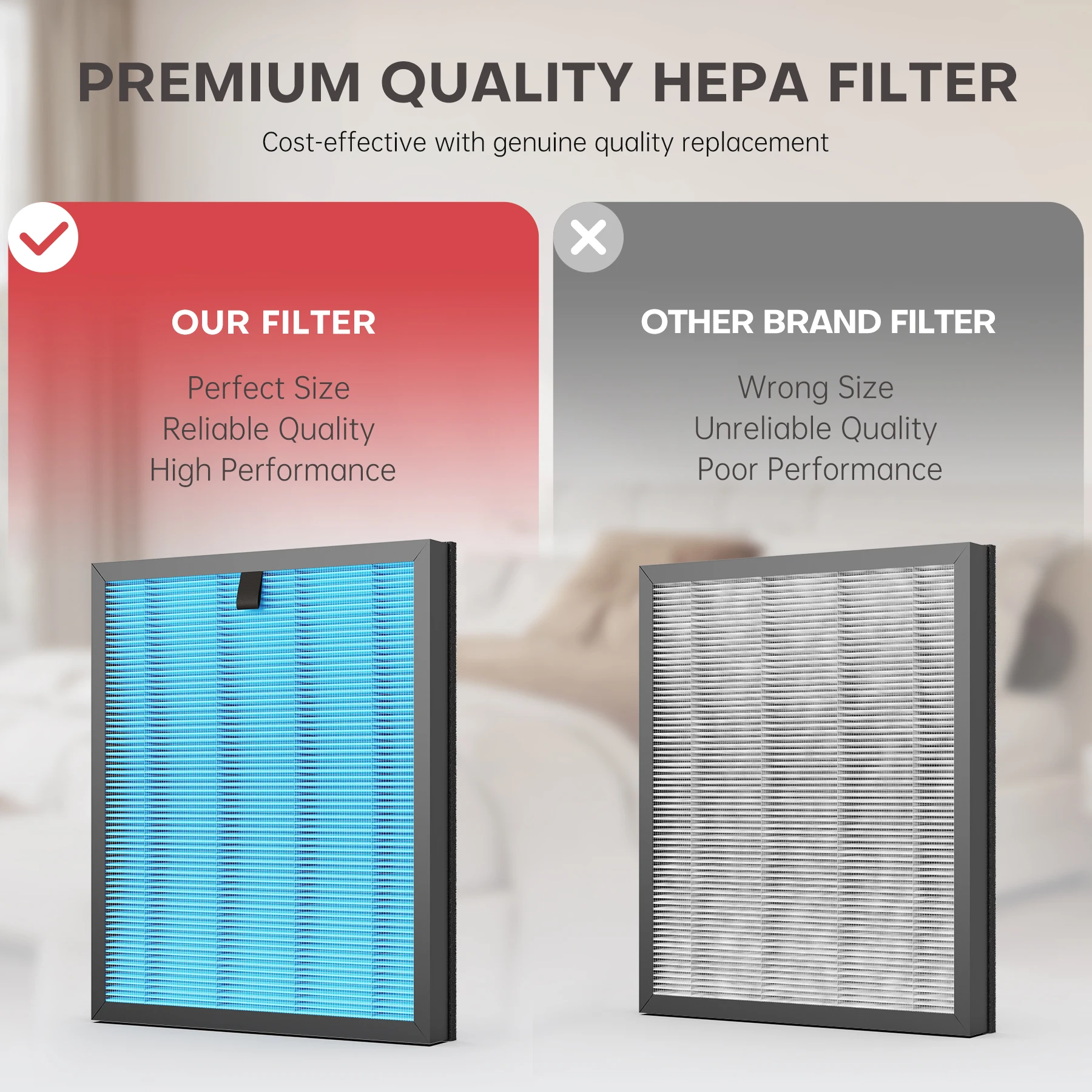 AROEVE لتنقية الهواء H13 فلتر Hepa MKD05 JHD05 استبدال 4 في 1 فلتر الهواء فخ الوبر حبوب اللقاح الحيوانات الأليفة وبر رائحة الشعر الدخان