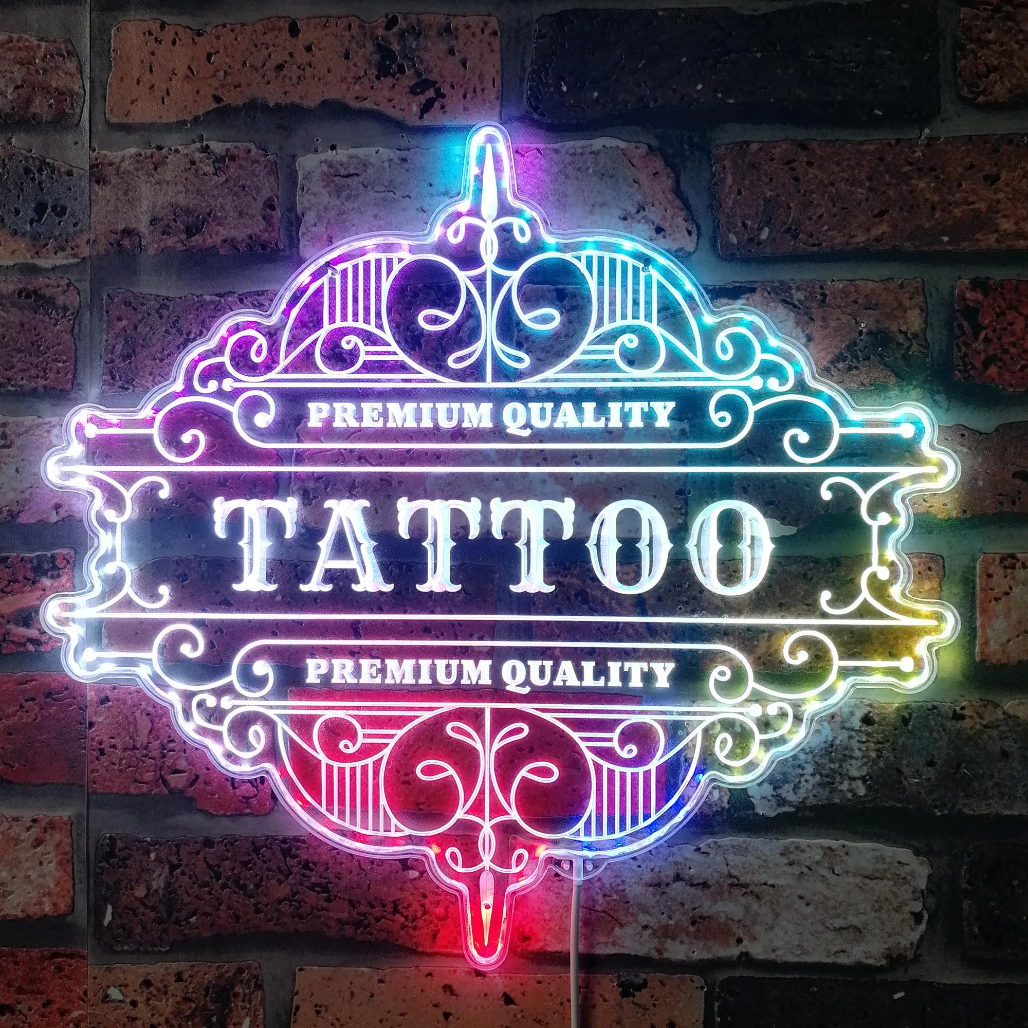 Tattoo Art Shop Open RGB Dynamic Glam LED Sign st06-fnd-i0275