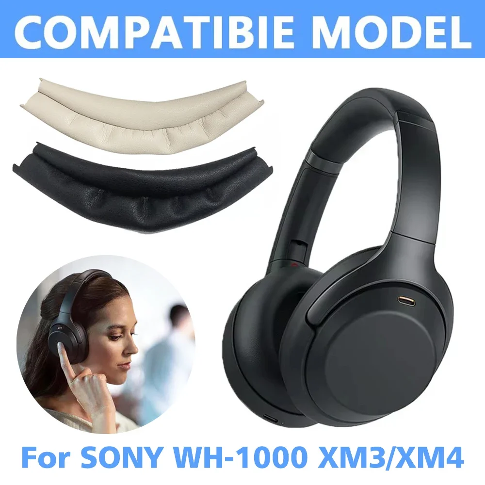 Амбушюры для Sony WH-1000XM3/WH-1000XM4, сменные наушники, мягкая пенопластовая подушка, губка, кожаные наушники