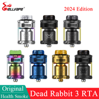 Original Hellvape Dead Rabbit 3 RTA 2024 Edition 5.5ml Dual Coil Tank Postless Deck Electronic Cigarette 25mm Diameter Atomizer