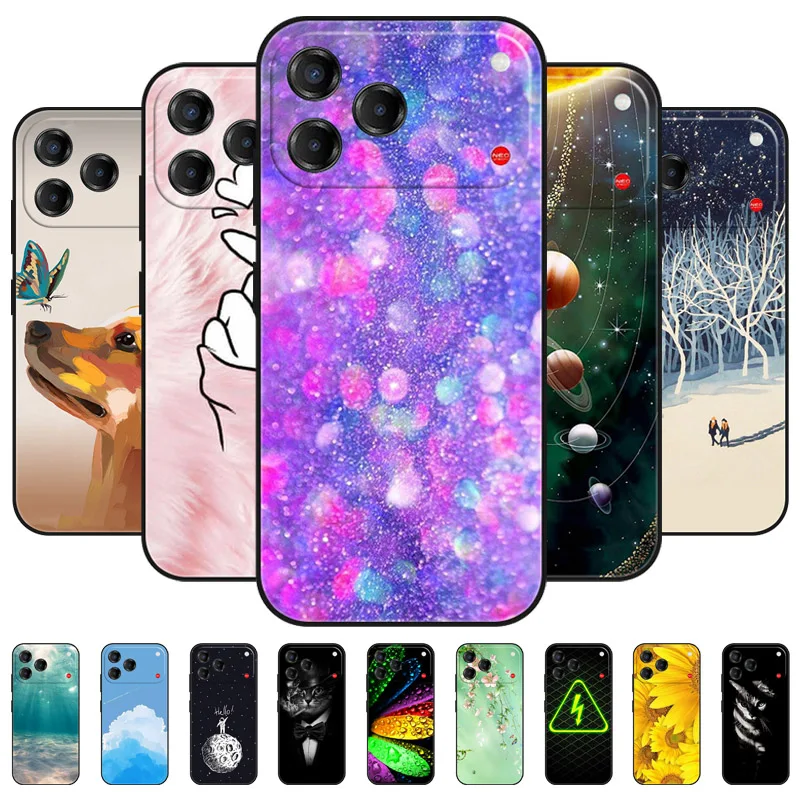 Capa de Silicone Fashion para ZTE Nubia V80 Pro, Capa Traseira Macia de TPU para ZTE Blade V 80 Pro V80Pro 4G, Capa de Telefone à Prova de Choque