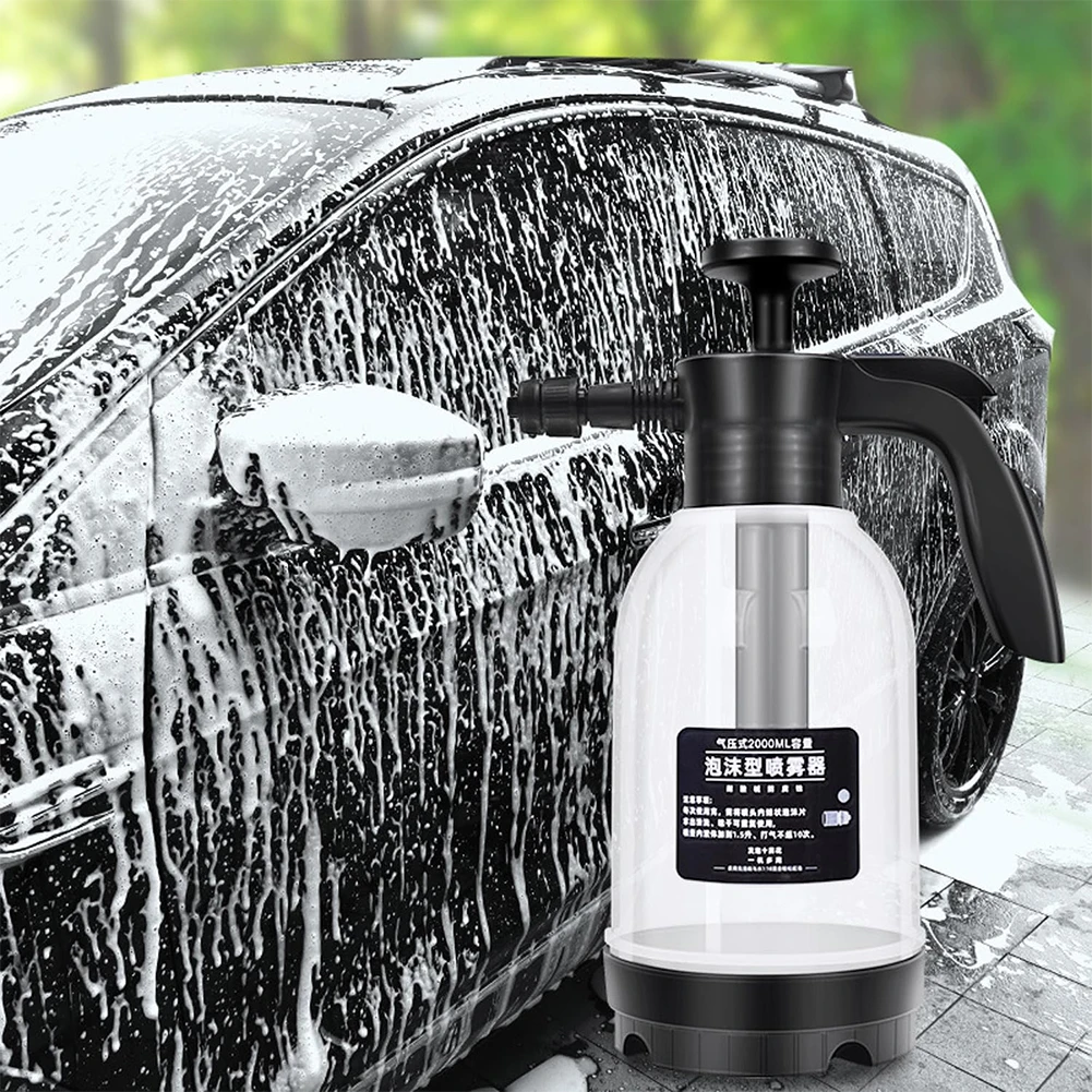 2L Foaming Pump Blaster Hand Pressure Snow Foam Sprayer Water Sprayer Pump Foam Sprayer for Car Cleaning and Garden Use