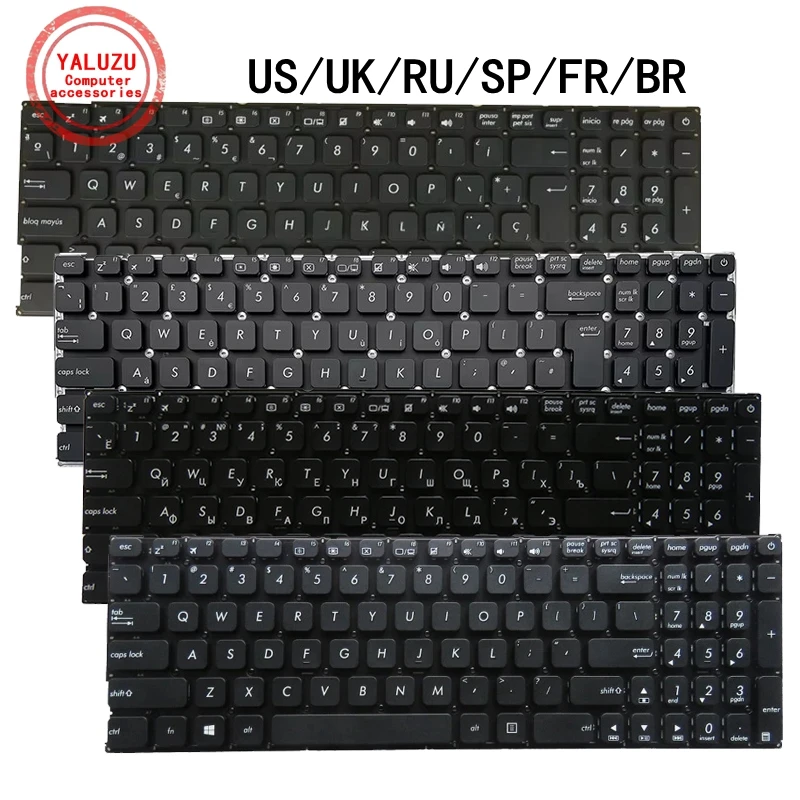 US/UK/RU/SP/FR/BR NEW Laptop Keyboard For ASUS A541 A541U A541UJ F541U F541UJ D541 D541S K541 K541U K541UA K541UV S3060 R541