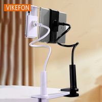 80cm Long Arm Adjustable Mobile Phone Tablet Stand Desk Edge/bedside Clip for iPad Air Mini Galaxy Tab Ultra 4.7-10.5\