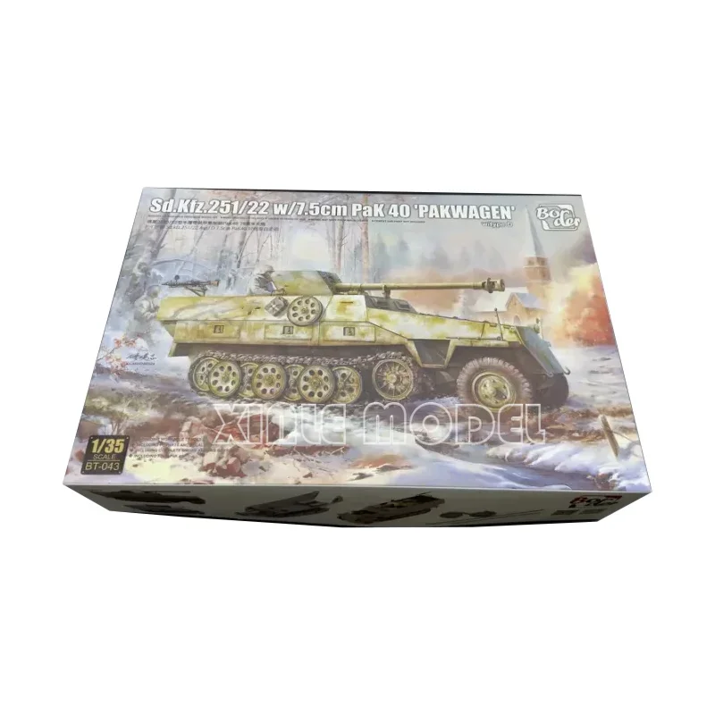Border Model Building Kits 1/35 BT-043 German Sd. Kfz.251/22 75MM Pak40 "Pakwagen" D for Military Toy Model Hobby Collection