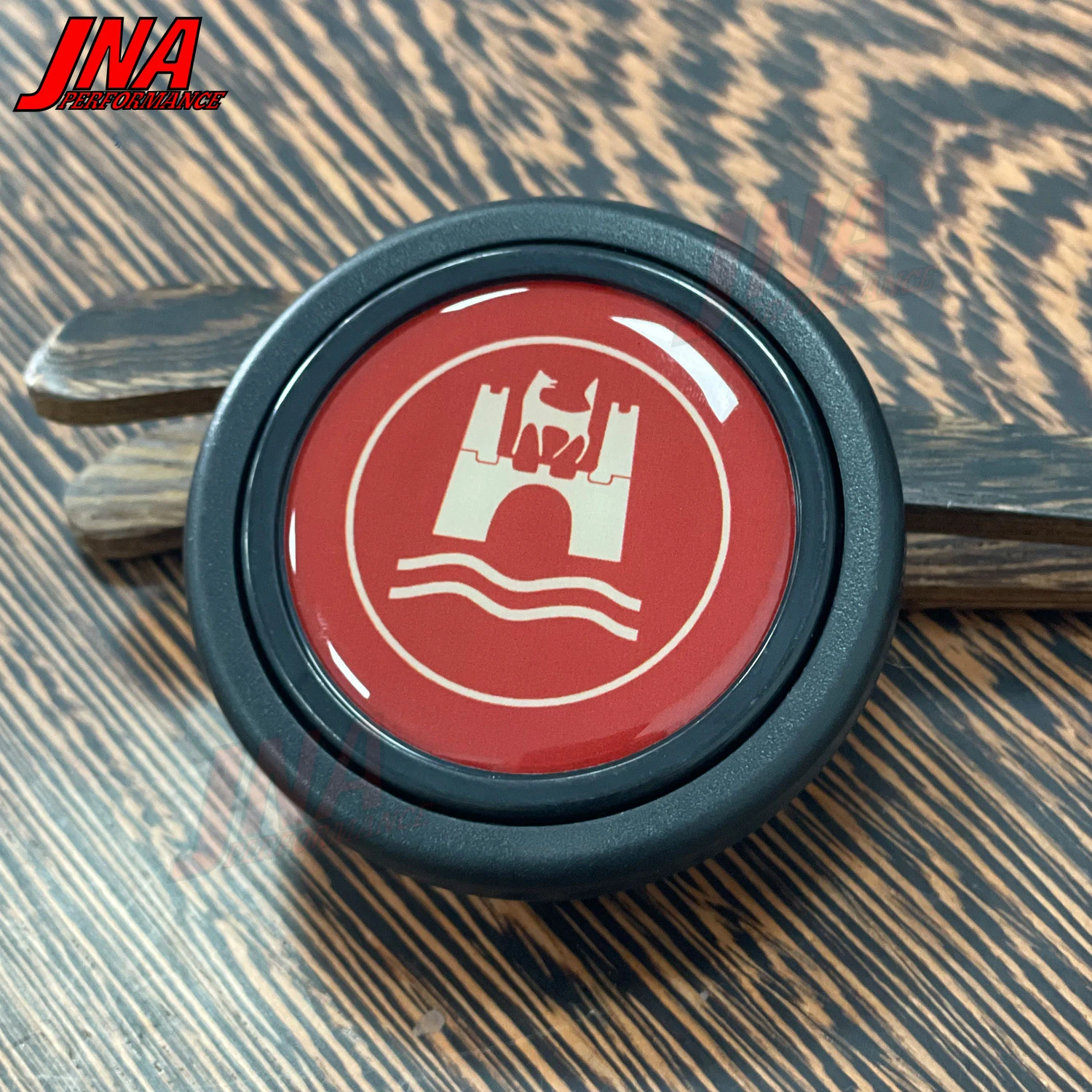 زر بوق الذئب الكلاسيكي لعجلة القيادة ، غطاء لفولكس سواجين ، فولكس فاجن ، بيتل ، من Jdm #3