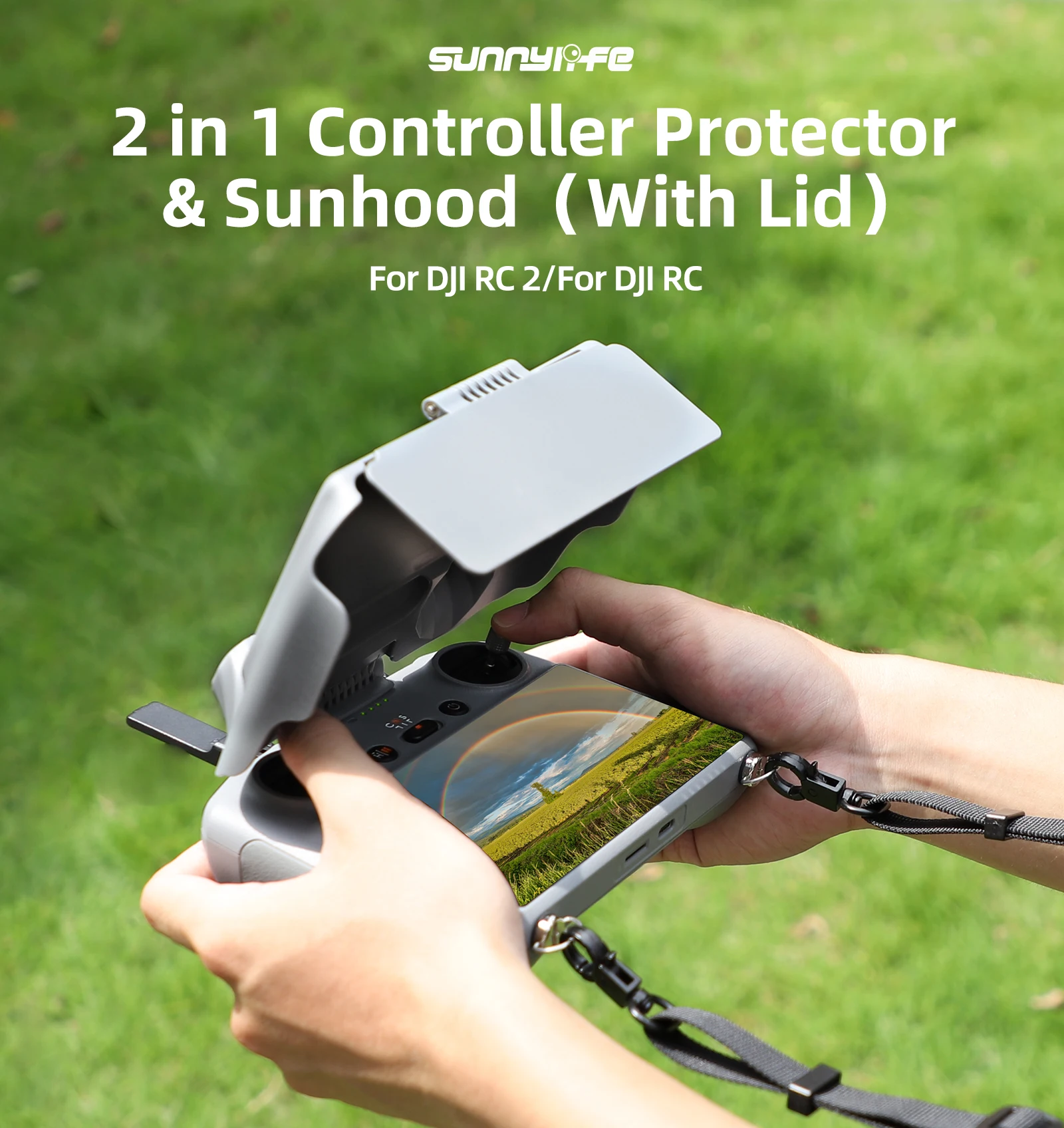 Shade For DJI RC2 Remote Control For DJI Air 3/Mini3 Pro With Screen Remote Control Hood Sub Panel Protective Cover