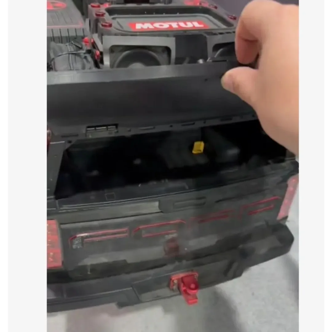 RC Crawler Unique Custom 3D Printed Snowflake Carbon Texture Tailgate For CROSSRC EMO XX2 XXL2 Decorative Upgrade Accessories