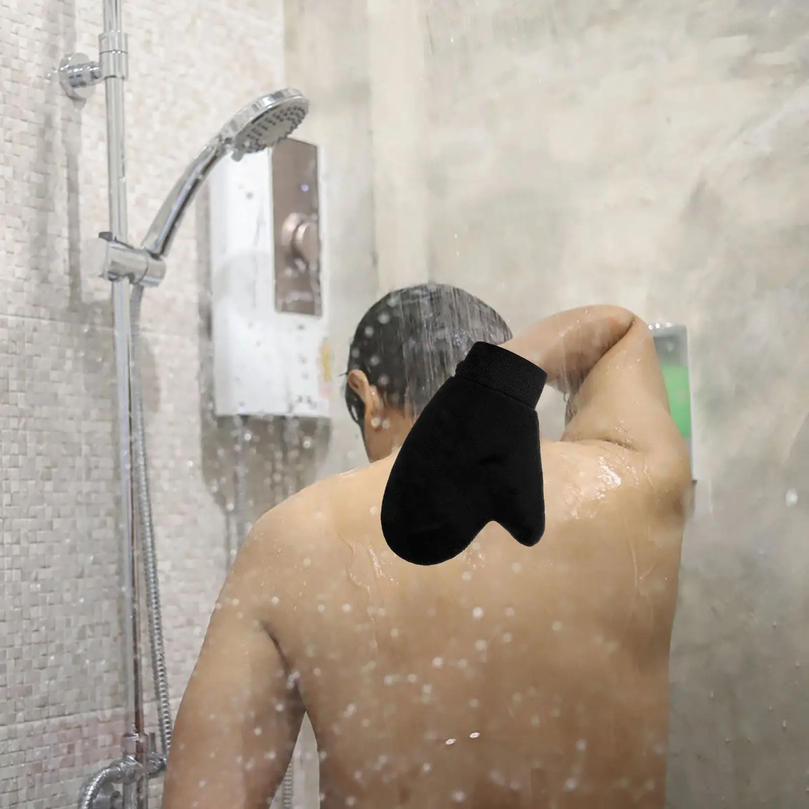 

Набор из 1 перчатки-мочалки для отшелушивания кожи, для душа и ванны, для мытья тела, для вспенивания и очищения