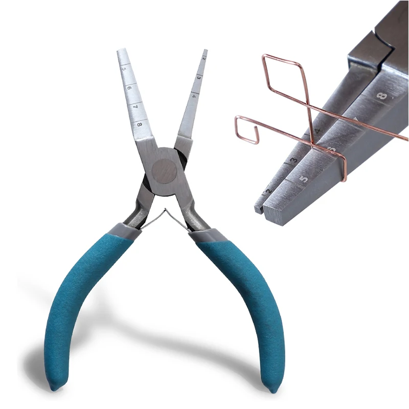 Square Nose Winding Plier with Scales for Create  Square Shapes in 2-8MM Diameters Crafts Jewelry Making Wire Looping Plier