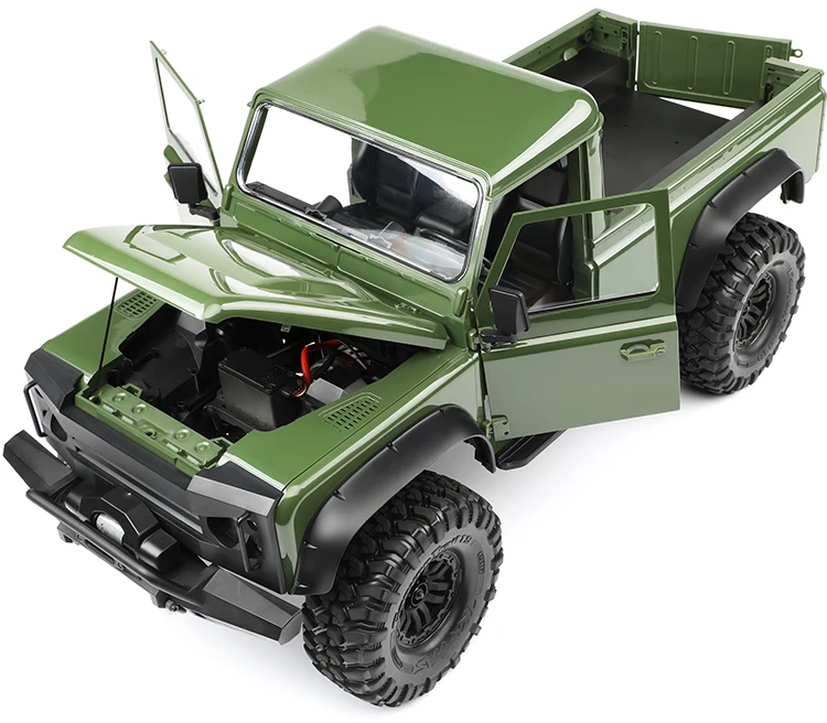 Simulation Metal 324mm Wheelbase 2 Doors Pickup Truck Body Shell for 1/10 RC Crawler Car Traxxas TRX4 DEFENDER RD110 Accessories