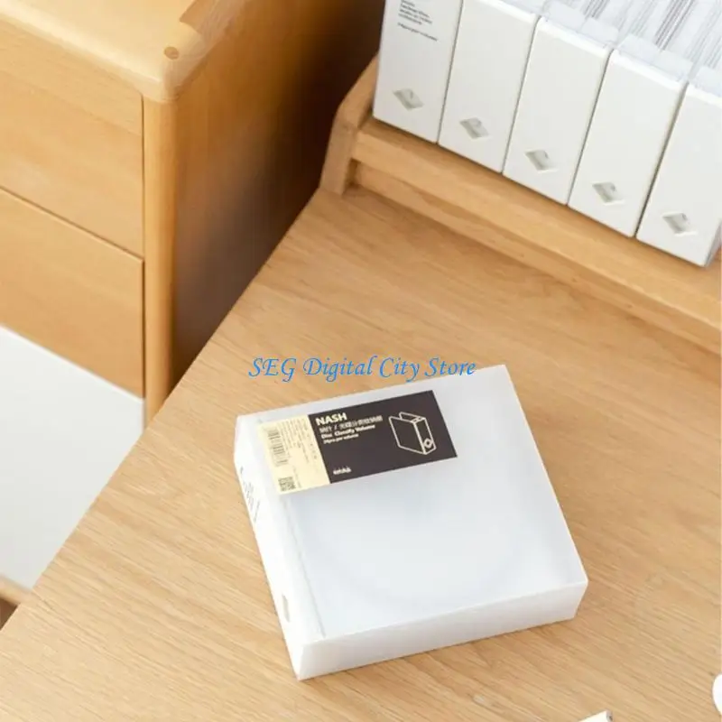 U75B 24 Capacity CDs Storage Case CDs Organizers Box to Keep Discs Safe From Dusts and Scratches for Home Or Office Use