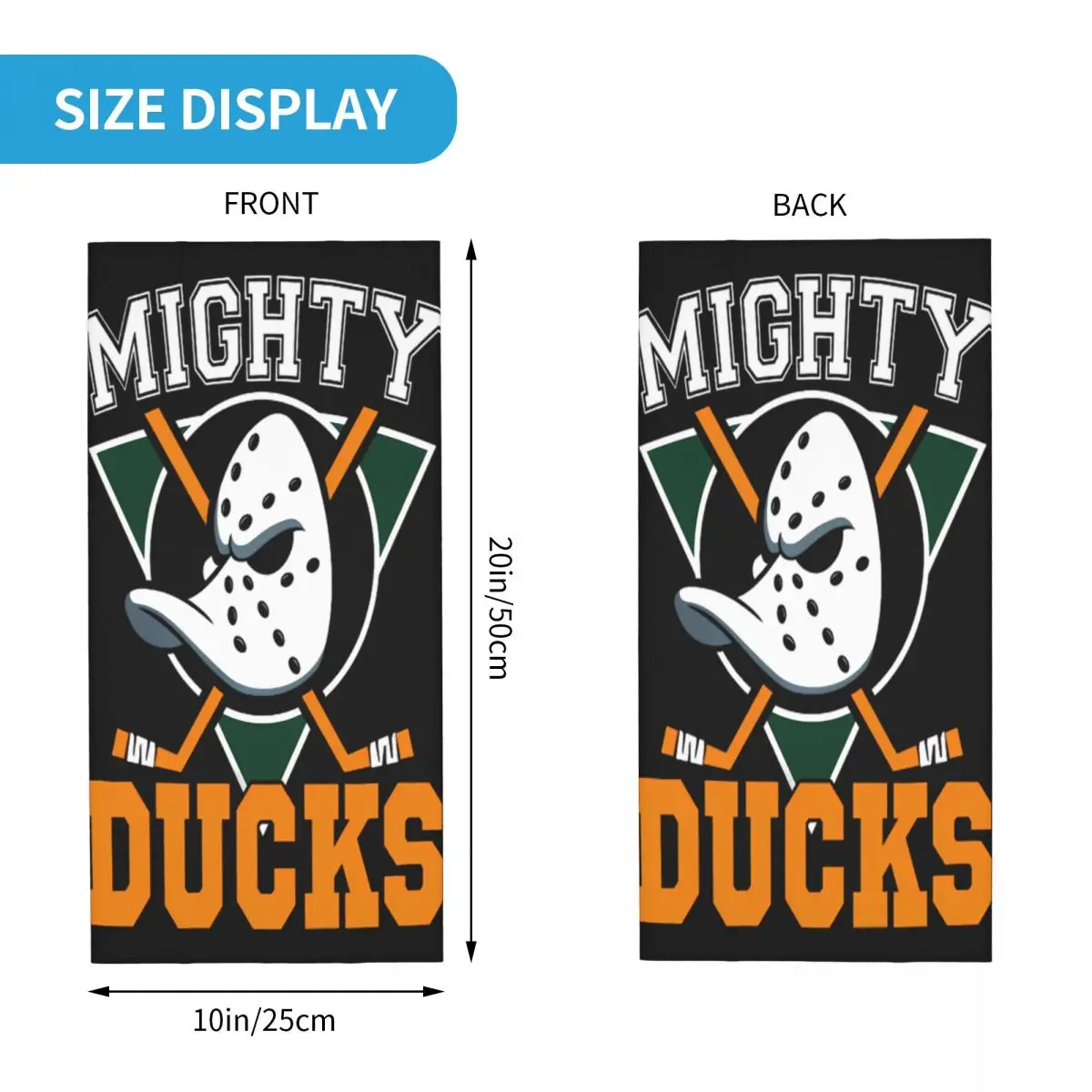 Mighty Hockey Ducks Mighty Of Anaheim 5461 Cycling Bandana Mask Scarf Mask Scarf Neck Woman Scarves Bandana Headband