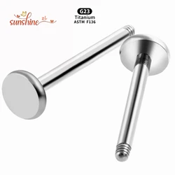 10Pcs/50Pcs G23 Titanium Piercing Labret Bar Labret Ring Earring Studs Replacement Piercing Post Body Jewelry