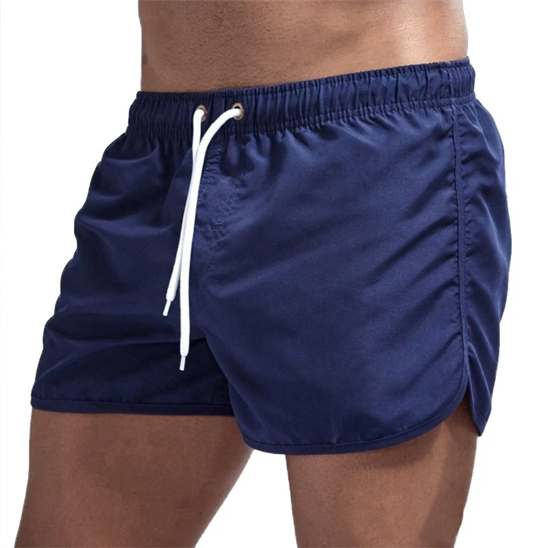 Pantalones cortos de culturismo para hombre, Shorts informales de secado rápido para gimnasio, Fitness, playa, verano, novedad