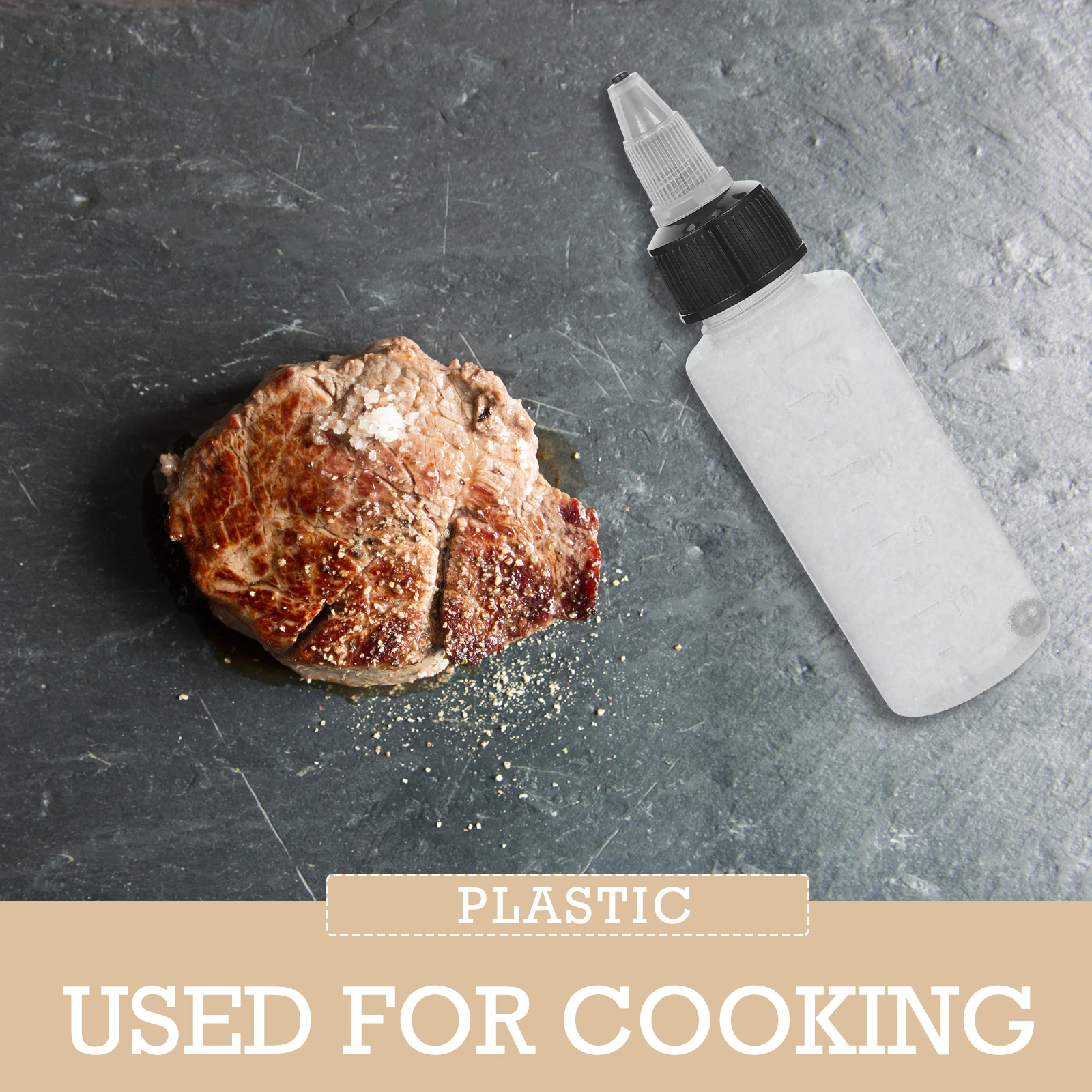 6 زجاجات قطارة بخ صغير من البلاستيك الأبيض أداة توزيع ألوان الطفل شفافة سهلة الاستخدام تحمل مختومة ولا تسرب #2