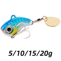 1Pcs Rotating Metal VIB Vibration Bait Spinner Spoon Fishing Lures 5g -20g Jigs Trout Winter Fishing Hard Baits Tackle Pesca