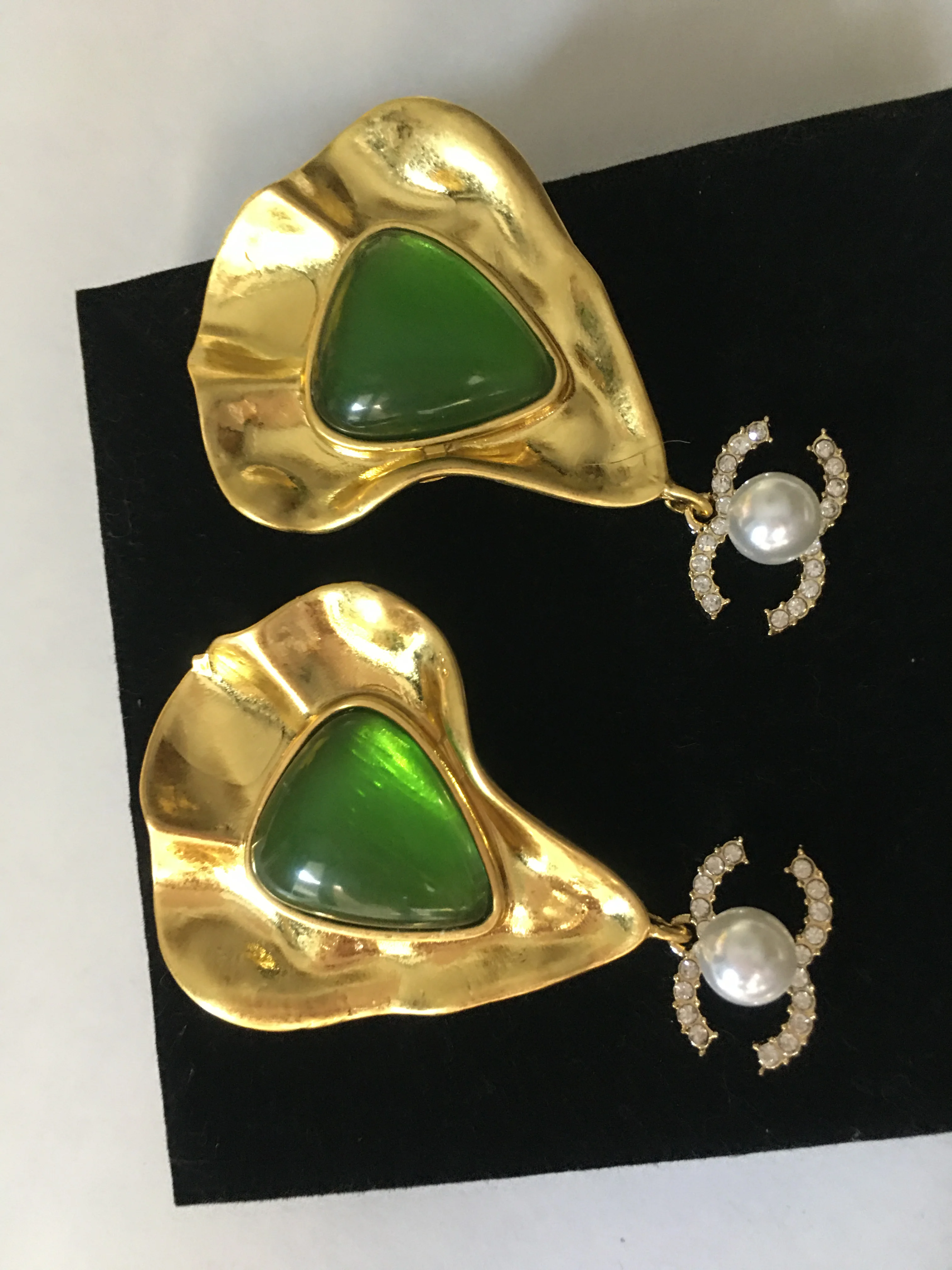 4*6.5cm شعبية الفرنسية الرجعية مزاجه الفاخرة تصميم الشعور هندسية الشكل قلادة الأقراط المألوف الملكة نمط القرط