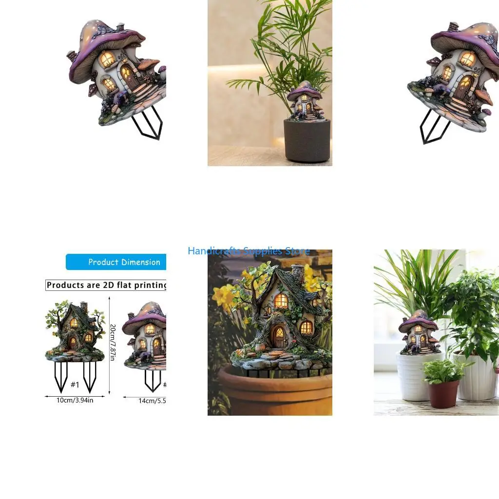 R1WA Artistic Garden Signage Acrylic Stake With Animal Outdoor Decoration