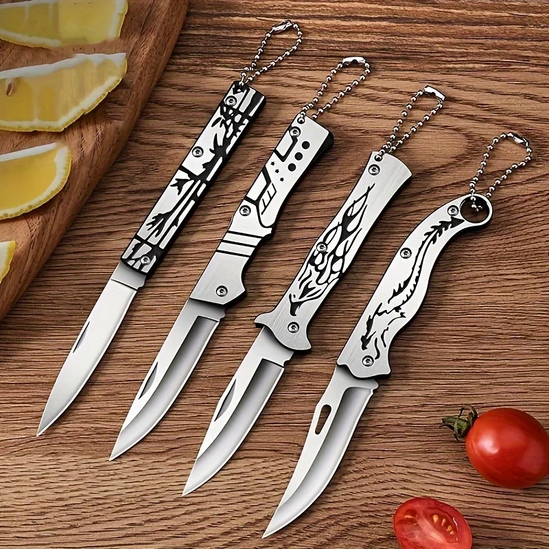 Home carry stainless steel high hardness knife folding knife fruit knife tool knife to open the courier god weapon