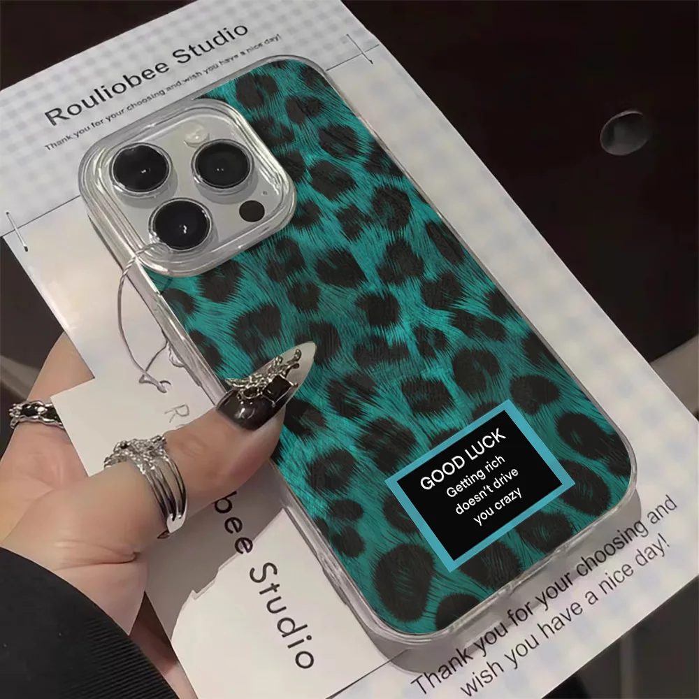 

Retro Laser Cute Leopard Print Phone Case For Xiaomi Poco M6 X6 X5 X3 F5 F6 Pro Mi 11 Lite 5G 15 14T 13T Shockproof Soft Cover