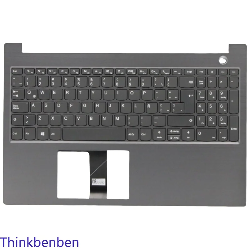 

LAS Latin Spanish Keyboard With Mineral Gray Upper Case Palmrest Shell Cover For Lenovo ThinkBook 15 IML IIL Laptop 5CB0W45328