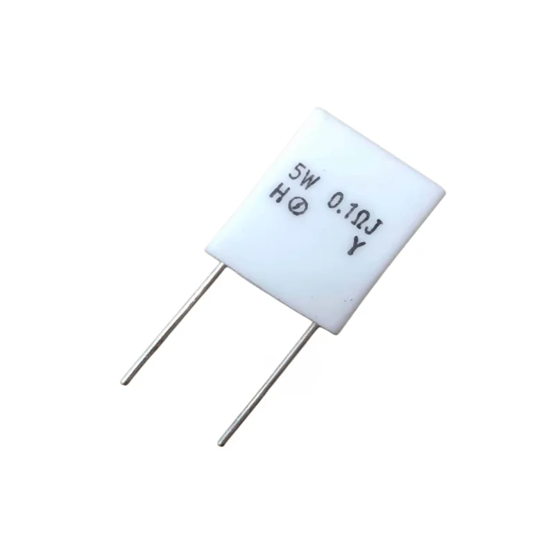 5W 0.1ΩJ 5% 0.1R 0.1Ω 100mR Ceramic cement resistor ceramic shell resistor 5W0.1RJ 5W0.1R