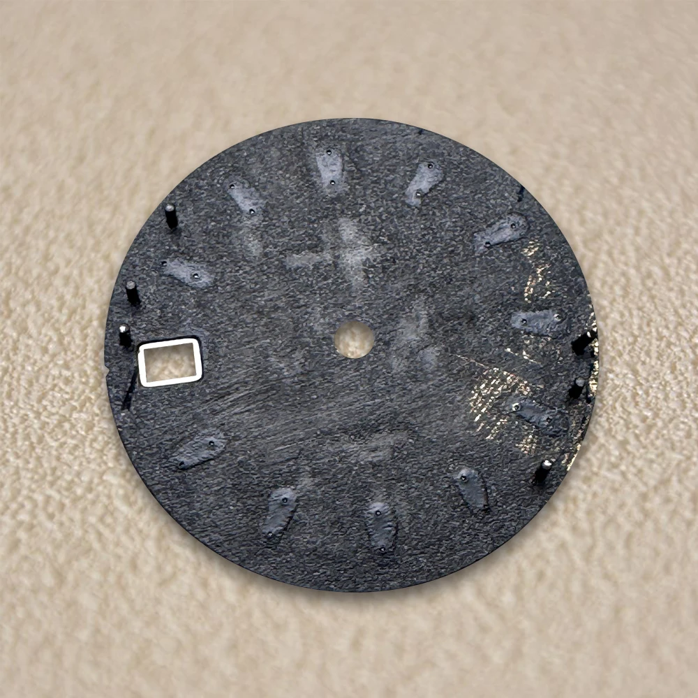 28.5mm G S Logo 3D Bark Dial Fit NH35/NH36/7S/4R Japanese Automatic Movement High Quality Watch Modified Accessories