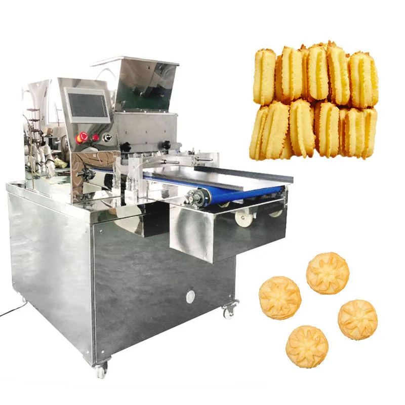 Commercial Auto Electric Non Stick High Performance Flower Twisted Rhinestone Deposit Mach Children Biscuit Cookie Maker Machine