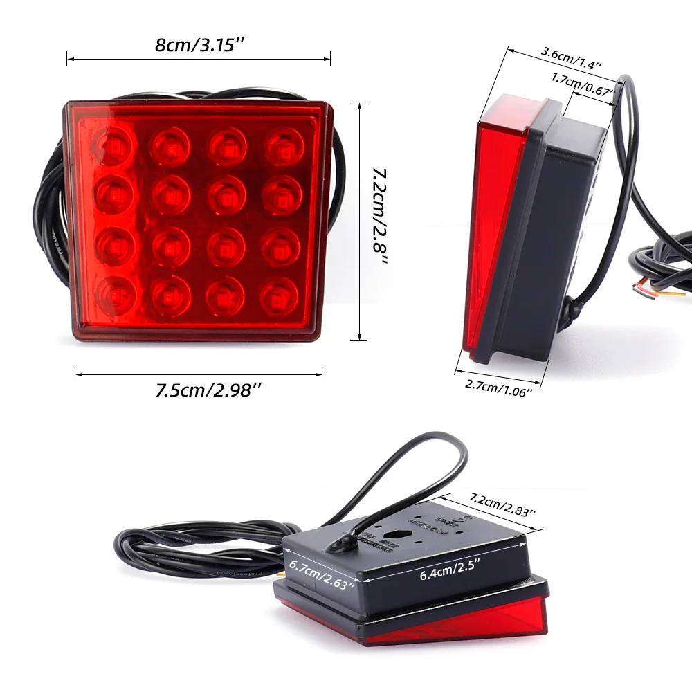 Rear Tail Lights Flash Strobe F1 Style Led Brake Pilot Lights for Car Motorcycle Auto Warning Reverse Stop Safety Bumper Lamps