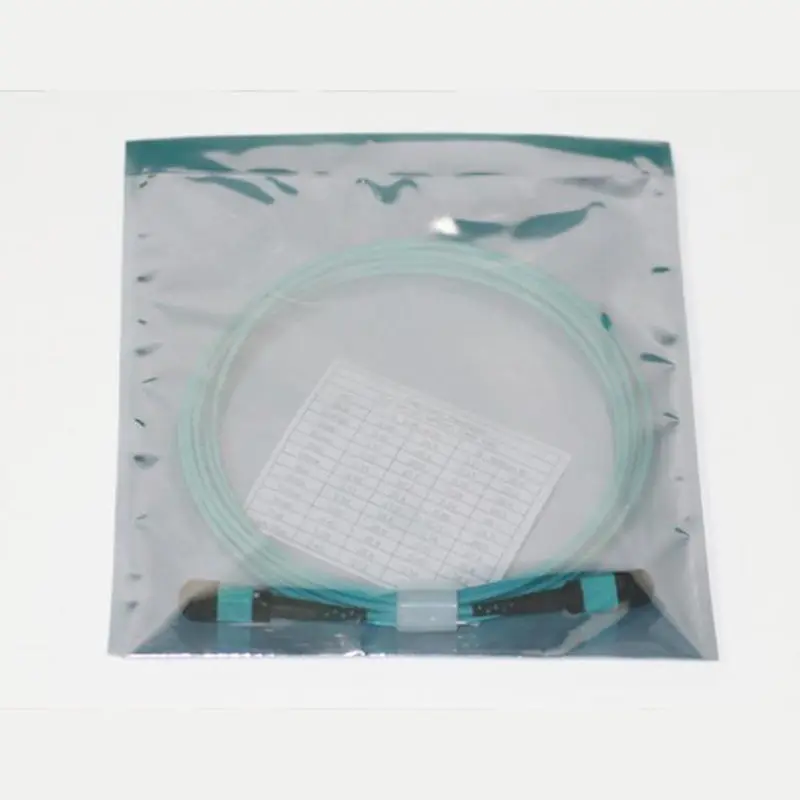 MPO Patchcord 12 Core OM3/300 1-100M كابل التصحيح كابل بصري متعدد الأوضاع OM3 Mpo لوحدة 100G 40G 12 Core OM3 Mpo Patchcord #4